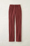 Knit Denim High Rise Straight-Leg Jeans