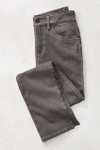 Knit Denim High Rise Straight-Leg Jeans