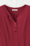 Ribbed Henley Sweater