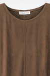 Suede-Touch Stretch Tee