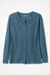 Pintucks and Lace Knit Top