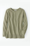 Cotton Slub Balletneck Sweater