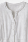 Crinkle Cotton Openwork Big Shirt