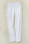 Hidden Stretch-Waist Linen Pants