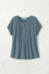Summer Breeze Gauze Pintuck Top