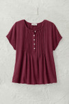 Summer Breeze Gauze Pintuck Top