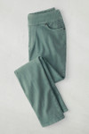 Knit Denim Mid Rise Straight-Leg Jeans