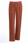 Knit Denim Mid Rise Straight-Leg Jeans