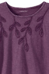 Leaf Embroidered Tee
