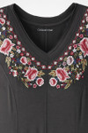 Rose Embroidered Knit Dress
