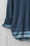 Glimpse of Plaid Sweater