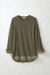 Glimpse of Plaid Sweater