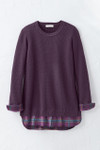 Glimpse of Plaid Sweater