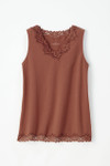 Longer Length Double Lace Tank