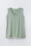 Longer Length Double Lace Tank