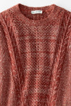 Marled Pointelle Sweater