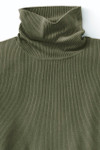 Ribbed Turtleneck Sweater