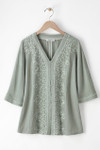 Summer Breeze Gauze Soutache Blouse