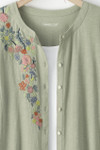New Day Floral Button Front Tee
