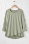 Ruffled Charm Slub Tee