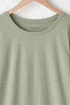 Ruffled Charm Slub Tee