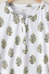 Botanical Block Print Henley