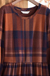 Soft Plaid Pocket Dress