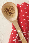 Heart Tea Towel and Spoon Set