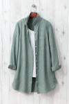 Cross Dyed Linen Tunic Topper