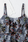Vibrant Flora Ruffled Tankini Top