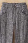 Lantern-Leg Linen Pants