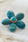 Beaded Flower Pin