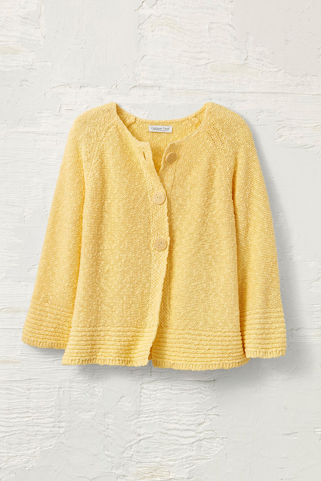 Buttoned Slub Cardigan