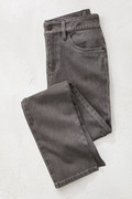 Knit Denim High Rise Straight-Leg Jeans