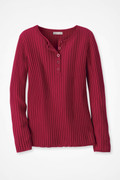 Ribbed Henley Sweater