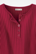 Ribbed Henley Sweater