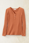 Ribbed Henley Sweater