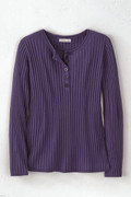 Ribbed Henley Sweater