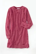 Colorwash Long Tunic Sweatshirt