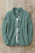 Shaker Detail Button Cardigan