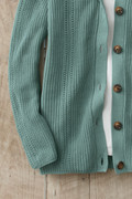 Shaker Detail Button Cardigan