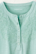 Open Mind Eyelet Henley