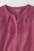 Open Mind Eyelet Henley