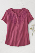 Open Mind Eyelet Henley