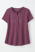 Open Mind Eyelet Henley