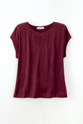 Suede-Touch Stretch Tee