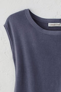 Cap-Sleeve Sweater Tee