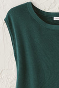 Cap-Sleeve Sweater Tee
