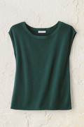 Cap-Sleeve Sweater Tee