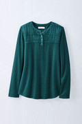 Textured Knit Henley